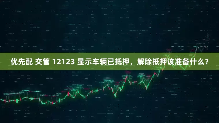 优先配 交管 12123 显示车辆已抵押，解除抵押该准备什么？